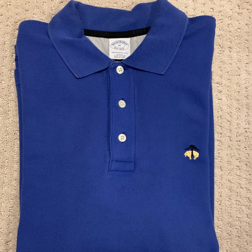 Light Blue Brooks Brothers Long Sleeve Polo